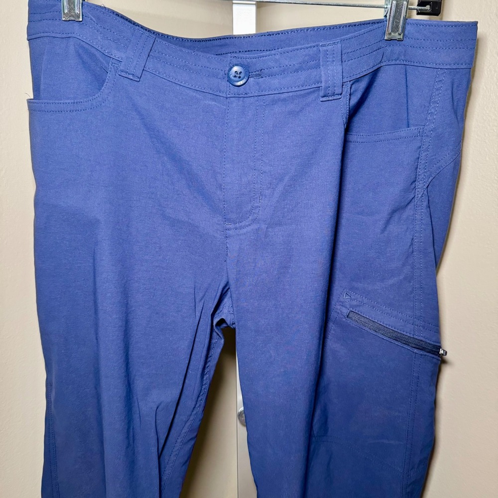 Eddie Bauer Travex Horizon Blue Capri Hiking Pants Womens Stretch Siz‎ 12